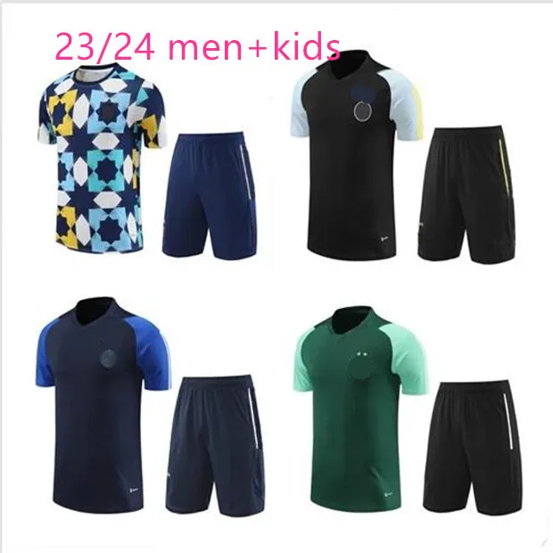 23/24 Algerien-Trainingsanzug MAHREZ Kurzarm-Shorts Fußballtrikots Algerien BOUNEDJAH Survêtement Maillot de Foot FEGHOUL Sportbekleidung Fußball-Trainingsanzug 16/2XL