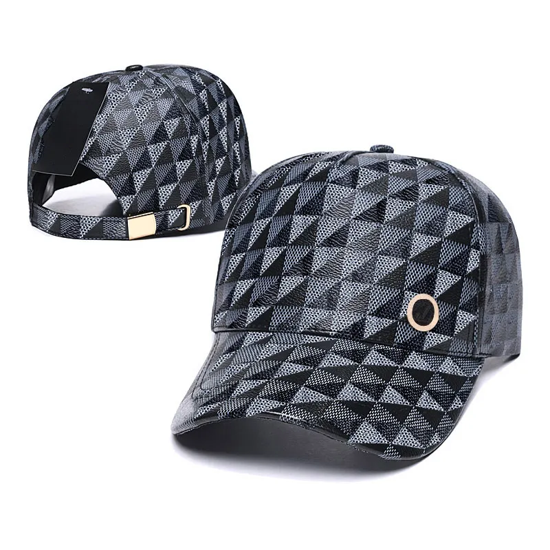Moda Erkek Tasarımcı Beyzbol Şapkalar Deri Patchwork Örgü Top Şapka Snapbacks Kadınlar Luxurys Açık Casquette Spor Yaz Hiphop Baba Şapka Caps