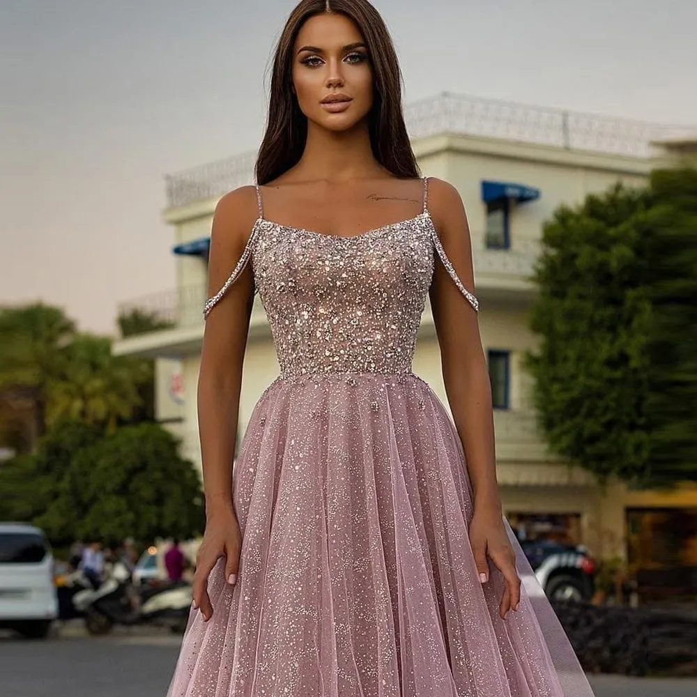 Pink dress 2025 with diamonds