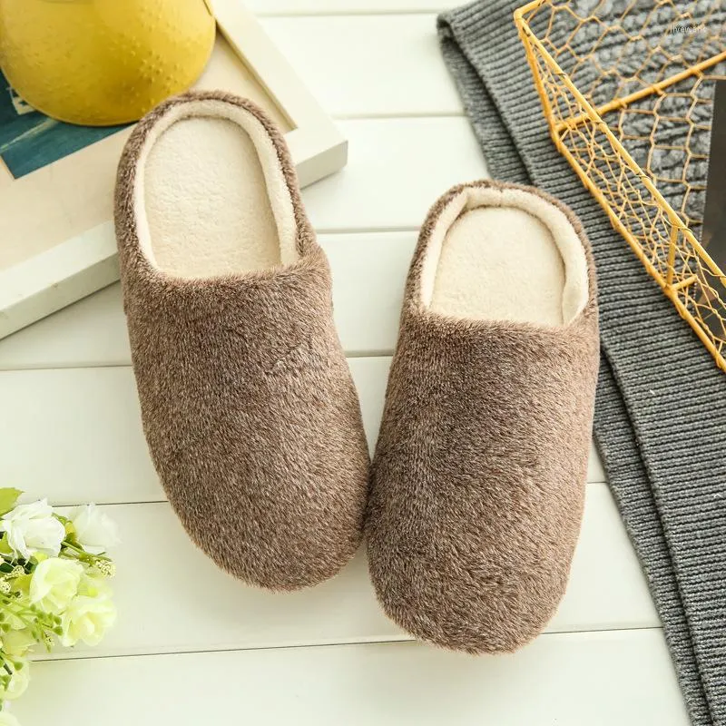 Slippers Women House Shoes 2023 Velvet Soft Mute Japanese Plain Suede Non-Slip Wooden Floor Cotton-Padded