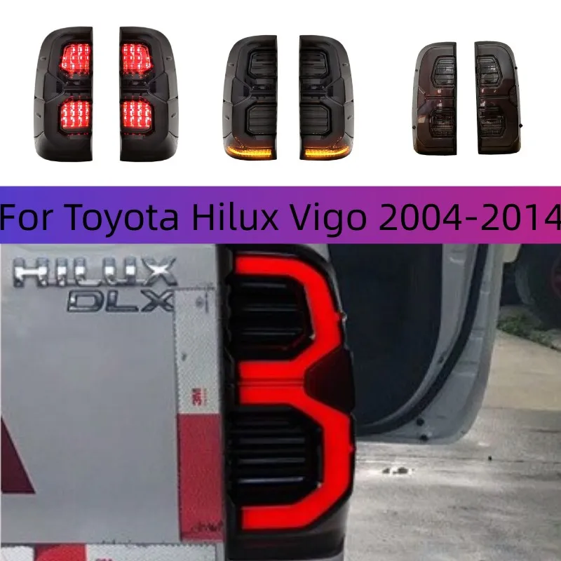 14 LED Dynamic Smoked Tail Lights For Toyota Hilux Vigo 20 04 20 Turn