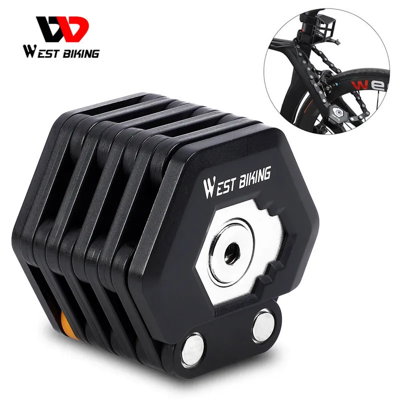 West biking foldable bike lock cheap