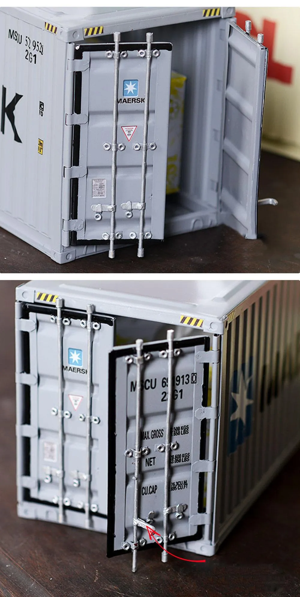 Cargo Container Tissue Box Cover Industrial Chic