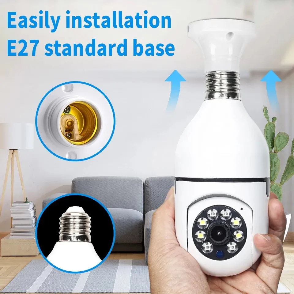 Smart Home WiFi Qilmy Light Bulb Camera With 360 Motion Detector Remote Voice Intercom Full HD Color Night Vision And 2.0MP E27 Socket Light Bulb Camera From Haoyu88 14.49 DHgate.Com