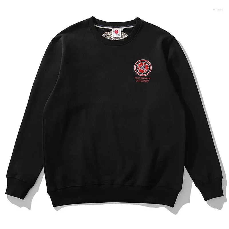 Sweats à capuche pour hommes 2023 arrivée haut à la mode vente coton o-cou hiver tatouage Animal traditionnel pleine broderie Hip Hop sweat