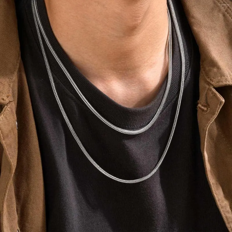 Mens silver deals herringbone chain