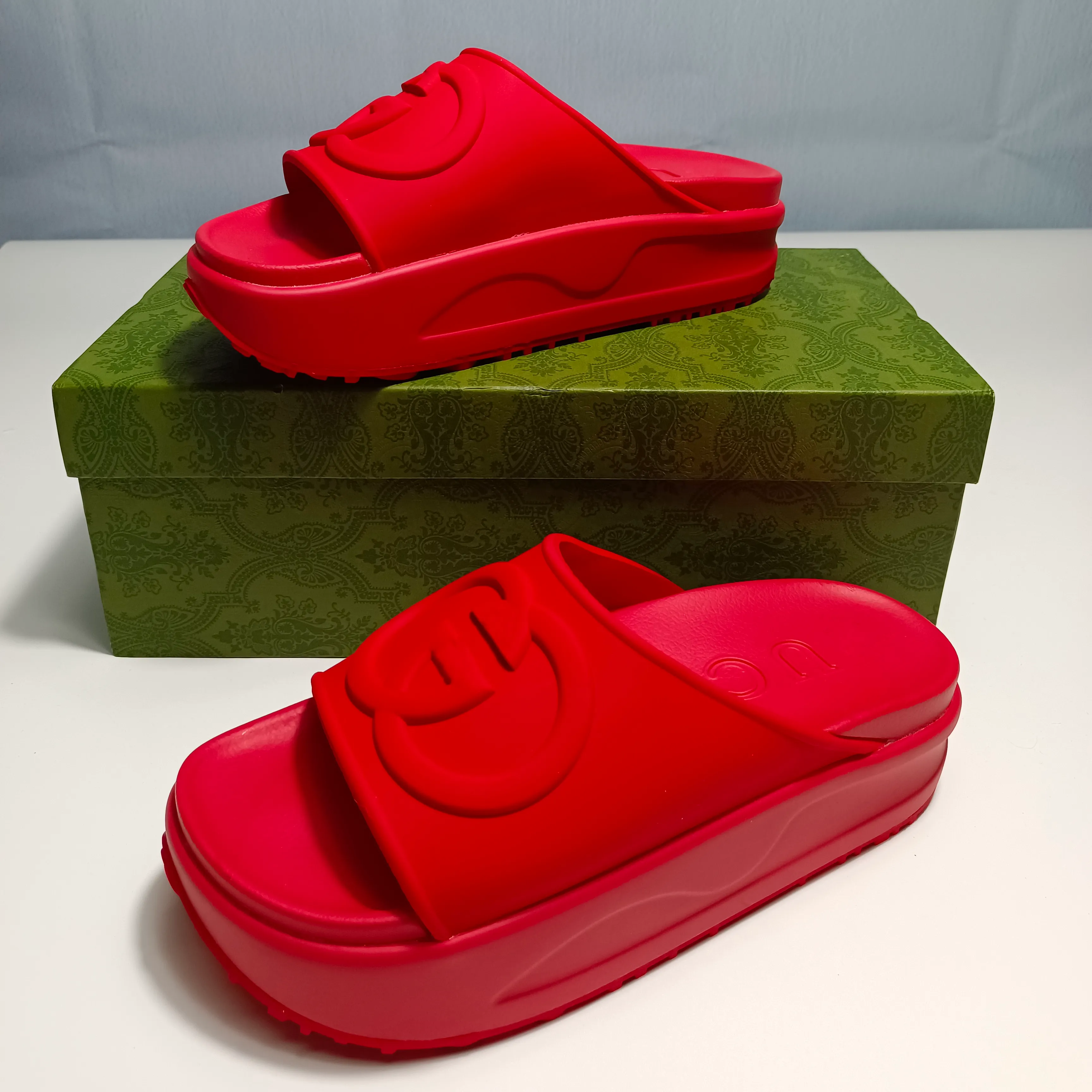 Red skull gucci slides store