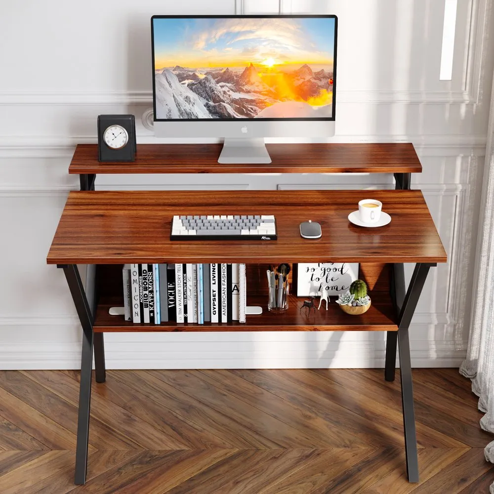 Kleiner Computertisch, 27 5 Zoll Home Office Arbeitsschreibtisch Mit  Monitorablage, Moderner, Einfacher Stil, Kompakter Laptop Schreibtisch Für  Kleine Von 59,78 €