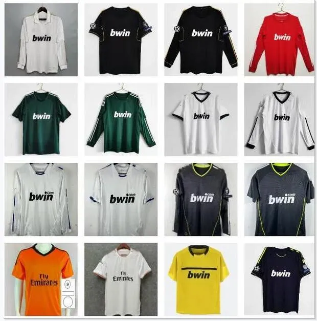 2010 2011 2012 2013 2014 Maillots de football rétro du Real Madrid 11 12 13 14 Ronaldo BENZEMA Marcelo SERGIO RAMOS ZIDANE ALONSO KAKA maillot de football classique vintage