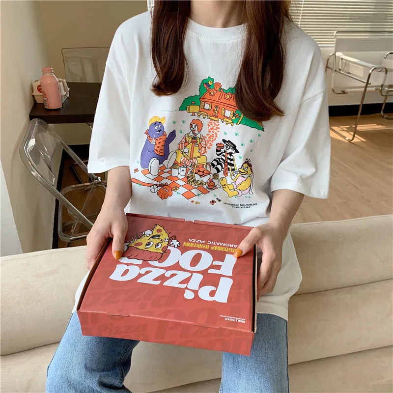Dames T-shirt Japanse stijl Cartoon Kawaii Print Women T Shirt Casual Streetwear Ulzzang Cotton Summer Graphic grappige tee voor vrouwelijke tops 230508