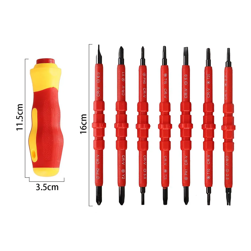 5 embouts tournevis en alliage CRV - 6,35 mm - Pour usage