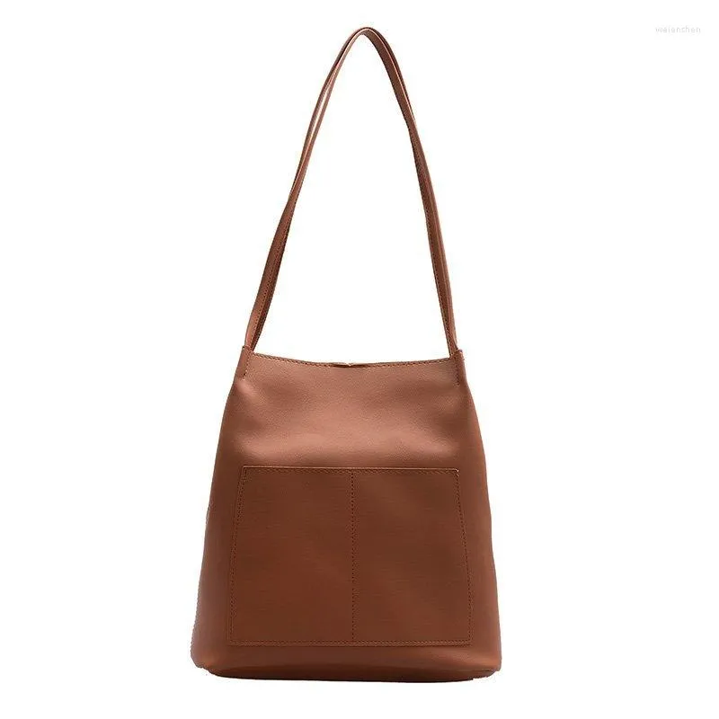 Borse da sera Borsa a tracolla in pelle PU da donna Borsa a tracolla di grande capacità Borsa da donna con cinturino da polso confortevole