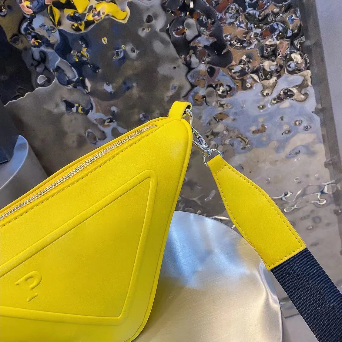 Balenciaga yellow triangle bag new arrivals