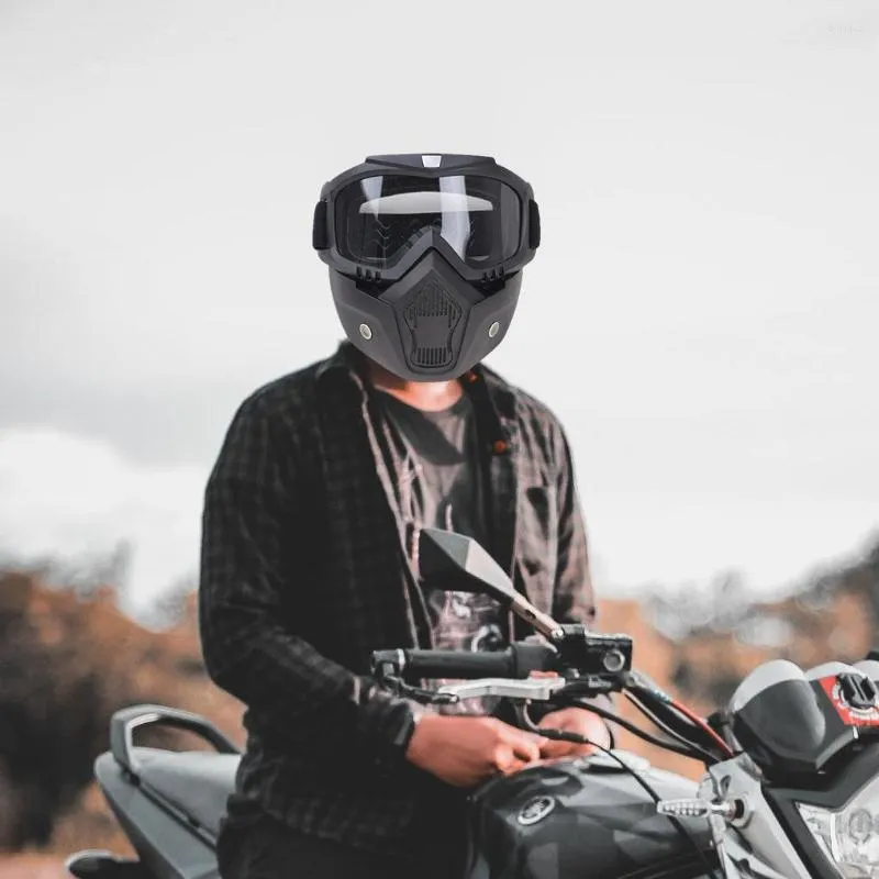 Casques de moto 1/2/3 cadeaux pour hommes accessoires casque visière  équitation réglable tête protecteur moteur fournitures Motocross thé