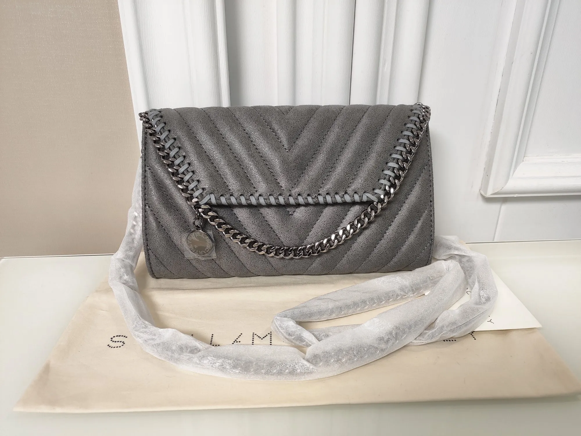 DHgate Stella Mccartney Bag 10A New Fashion Women Shoulder Bags Crossbody Bag Stella Mccartney PVC High Quality Leather Shopping Bag Chain Handbag 9233 Bags Luggage Accessories