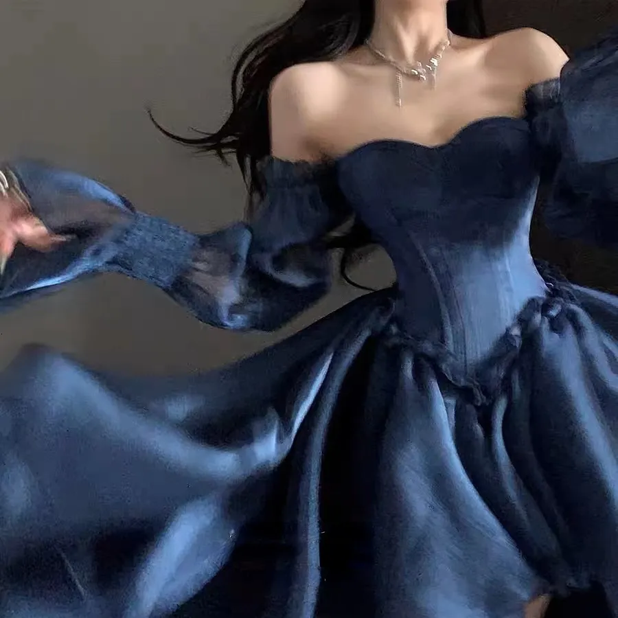 Save Big on Bulk Sexy Tube Top Dresses Party Dresses Vintage French Tube  Top Tie Women S Summer 2023 Fish Bone Waist Sexy One Shoulder Solid Color 