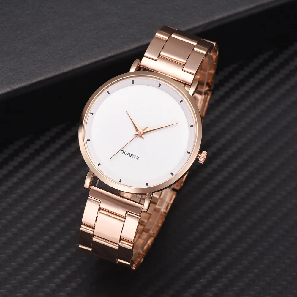 Womens Watches Fashion Rose Gold Armband Simple Rostless Steel Ladies Clock Relogio Feminino Zegarek Damski 230506