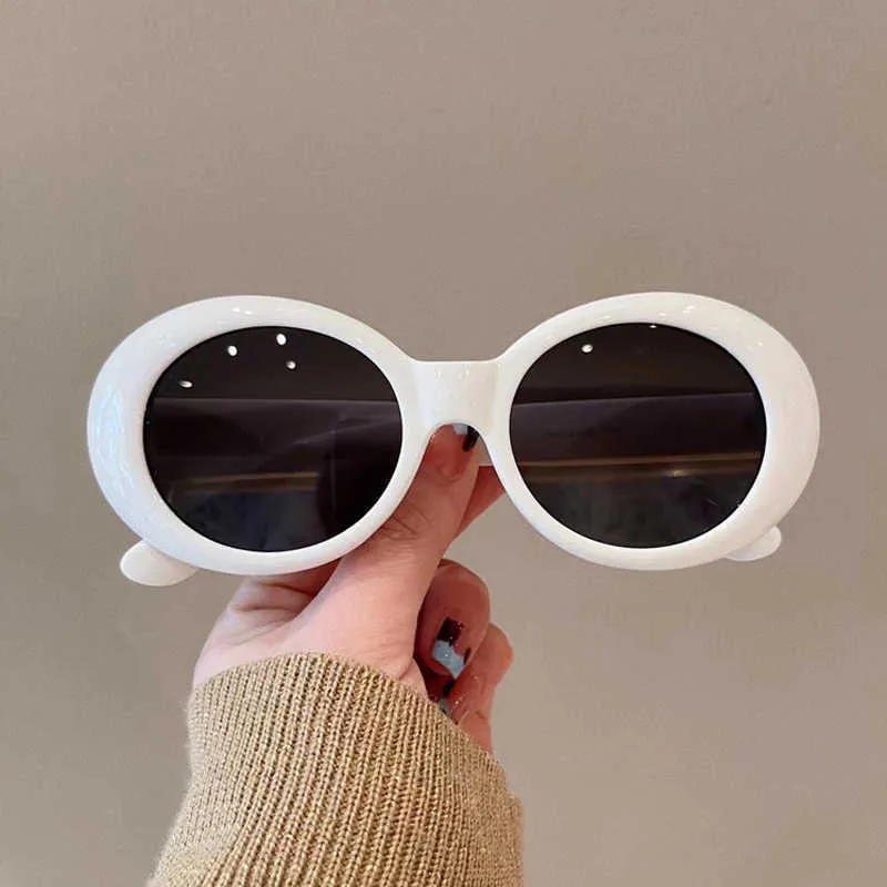 2022 Summer Fashion Big Frame Oval Sunglasses Women Men Vintage