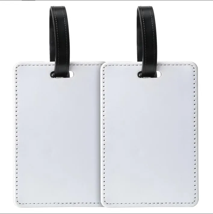 Blank leather luggage tags bulk store
