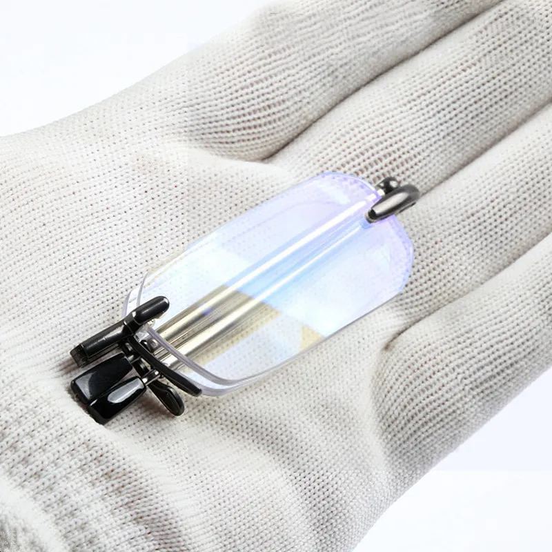 Folding reading glasses with belt clip case on sale