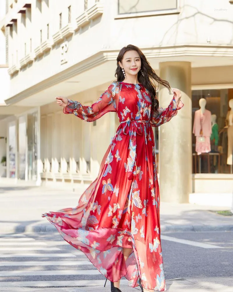 Plus Size Chinese Dress Summer Beach Maxi Dress Women S