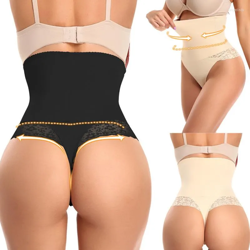 Shapers pour femmes Culotte taille haute sans couture pour femme Contrôle ferme Tummy String Shapewear Culotte Ceinture Sous-vêtement Corset Pantalon