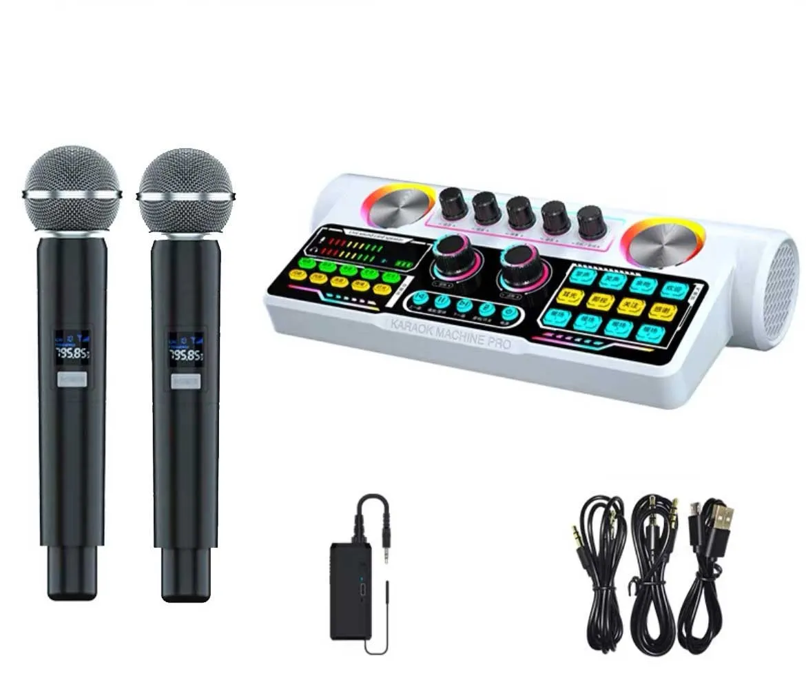 Tarjeta de sonido en vivo S900, Bluetooth, mezclador USB, grabación de  estudio, Karaoke profesional, efectos de sonido multimodo para guitarra