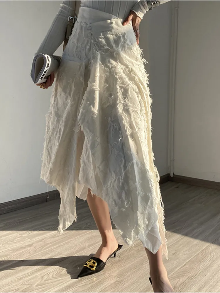 Asymmetrical tassel skirt store
