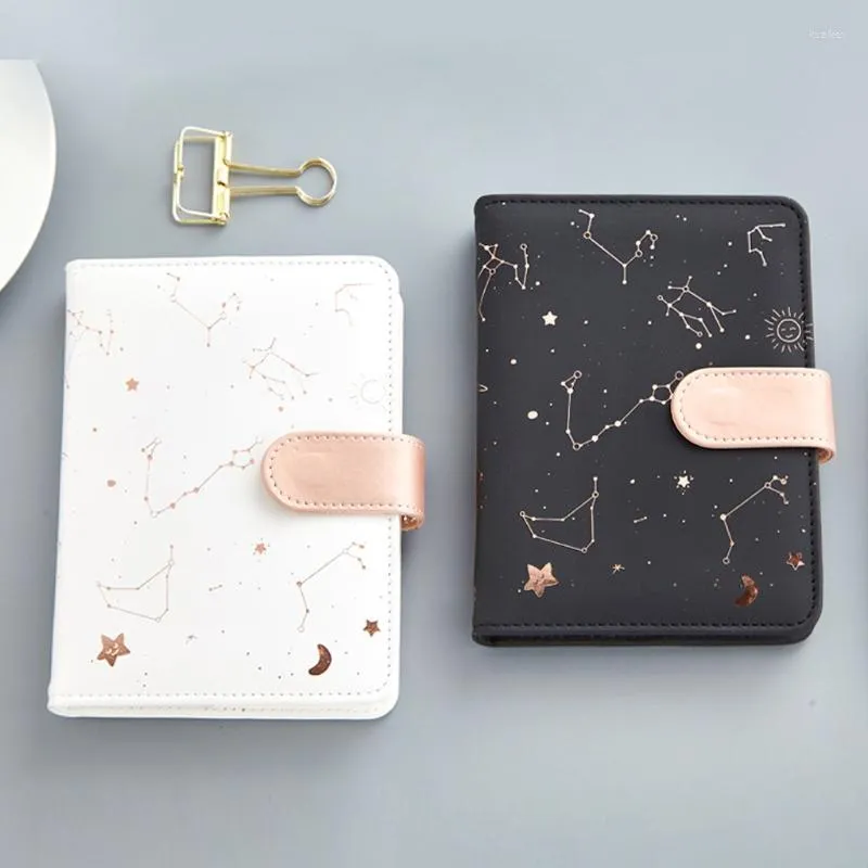 Starry Star Moon Pu Leather Notebook Gardcover Paper Journal Diary Planner Notepad Sky Daily Work Study