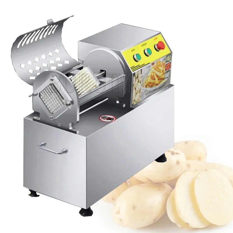 Machine de découpe de frites électrique commerciale trancheuse de croustilles petite machine de coupe de bande de fruits de légumes