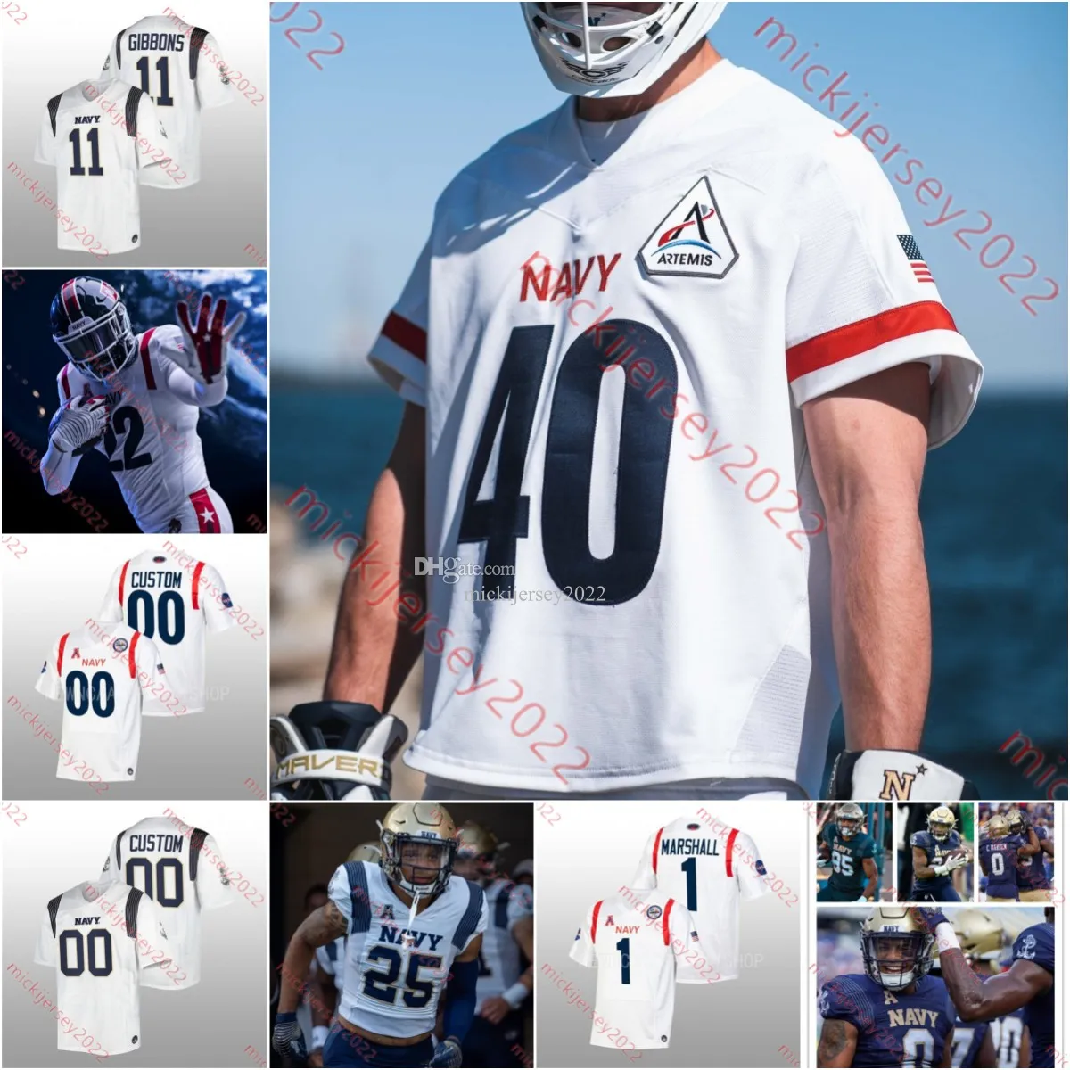 Navy Midshipmen 2023 LACROSSE NASA THEMED Football Jersey Mike