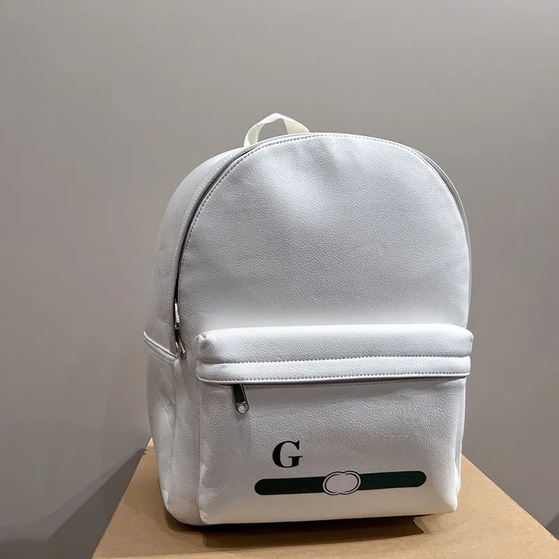 Designer white backpack clearance