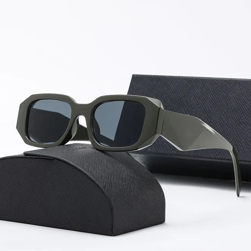 2023 Designer Black Rectangle Sunglasses For Women And Men Luxury