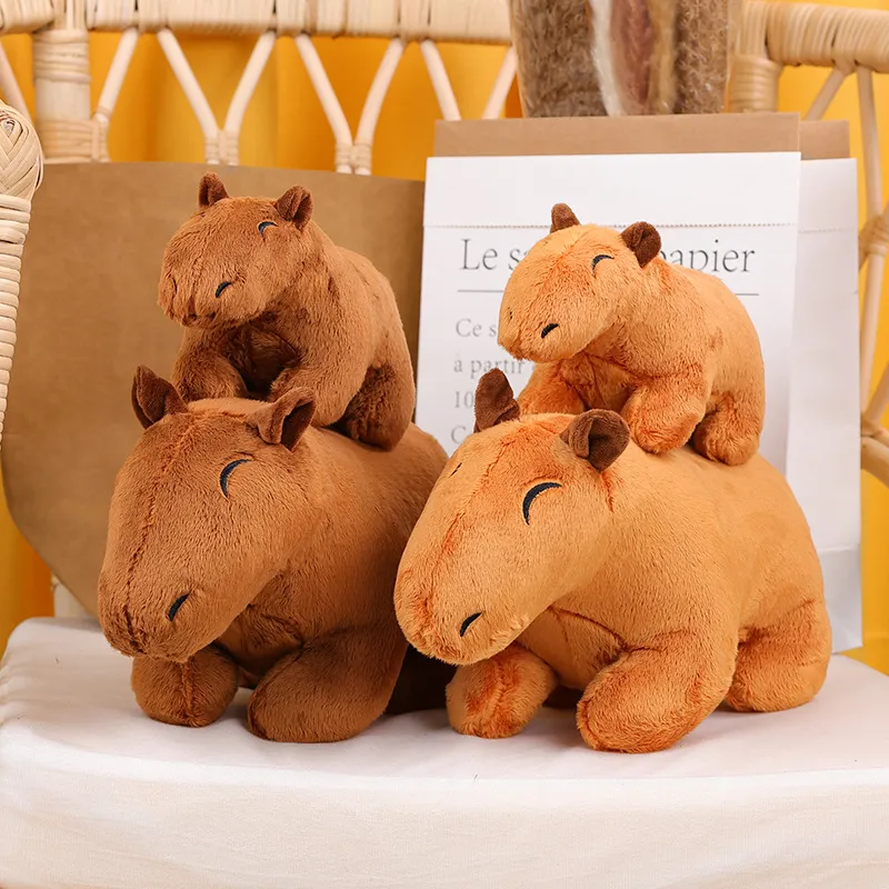 Fashion Cute Capybara Series Plush Toy Kawaii PP Cotton Farcito Peluche Cuscino Festival Gift Doll giocattoli per bambini