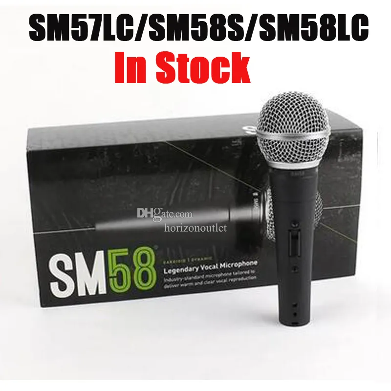 Hoogwaardige SM58S SM58LC SM57 bedrade microfoon met schakelaar Vocal Karaoke Handheld professionele cardioïde dynamische microfoon voor vergadering zingen versus SM58 SM58 LC SM57LC