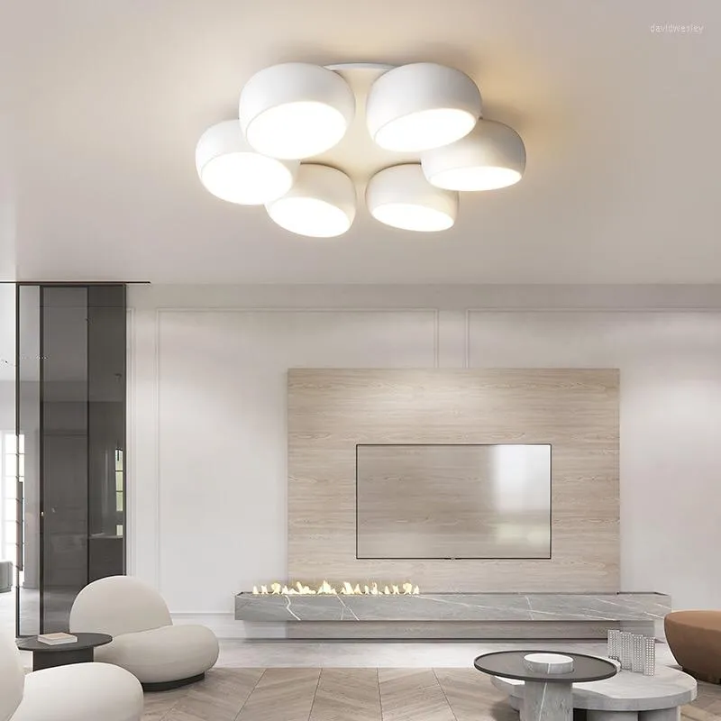 Ljuskronor fjärrdimma enkelt vitt hem modernt ledande ljuskronor ljus levande matsal sovrum hall lägenheter lampor inomhusbelysning