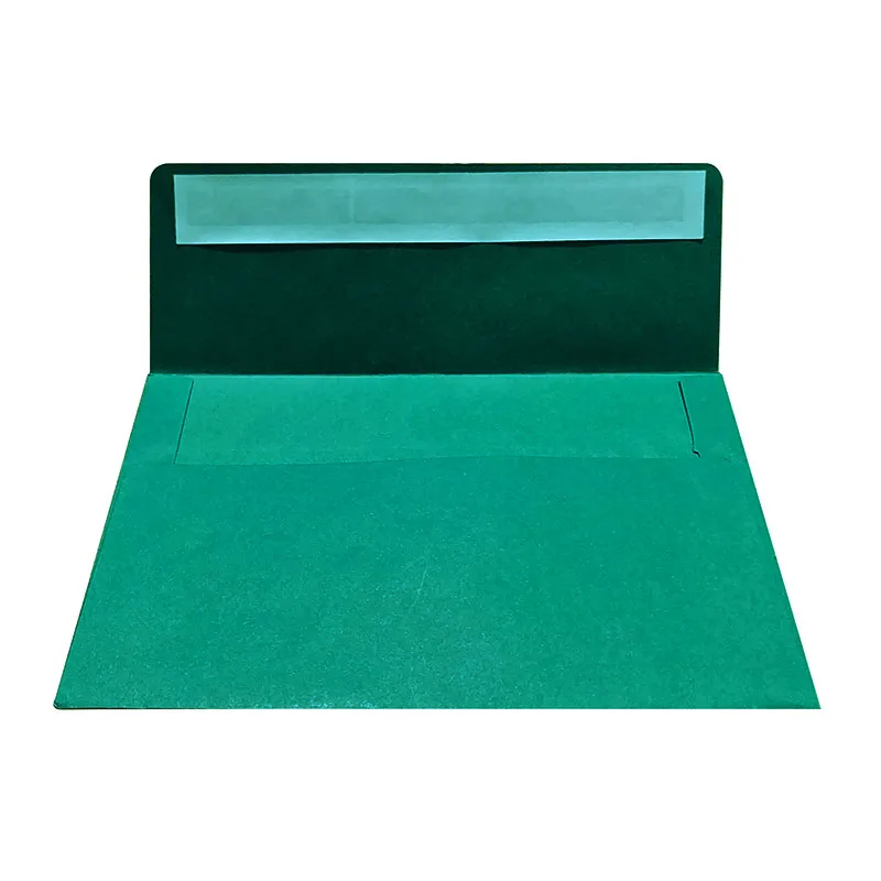 تعبئة التعبئة والتغليف ورقة مكتب مكتب A6 Flat Mouth Green Envelope 50 Pack