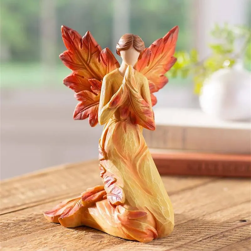 Party Favor Collection Statue Room Decoration Autumn Angel Resin Kawaii Decor For Home Figurines Miniatures Christmas Crafts