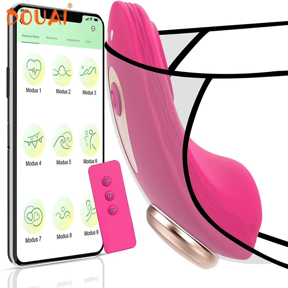 Vibratori Controllo APP Panty indossabile Vibratore punto G Dildo Mutandine vibranti in silicone Stimolatore vaginale clitorideo Giocattoli adulti del sesso per le donne 230508