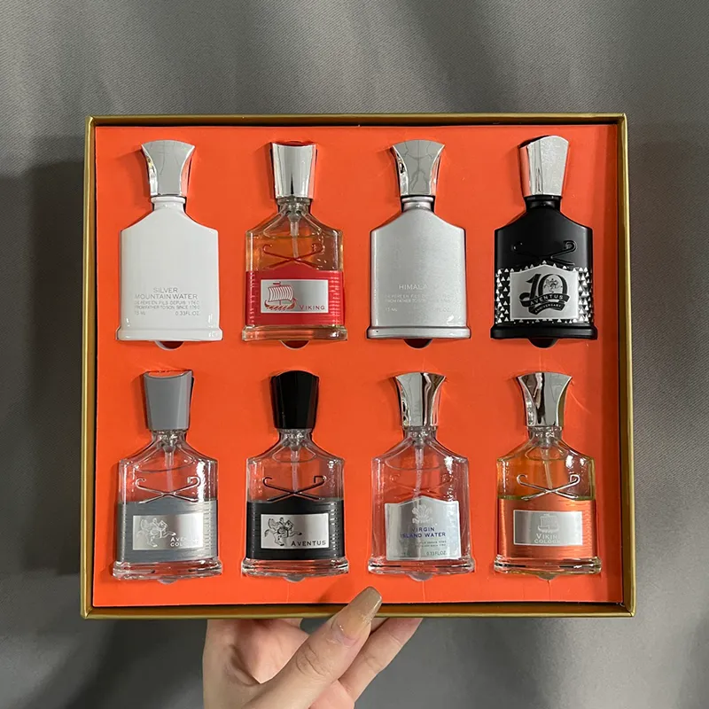 Luxury Mens Fragrance Gift Set - 8 x 15ml Premium Cologne Sampler