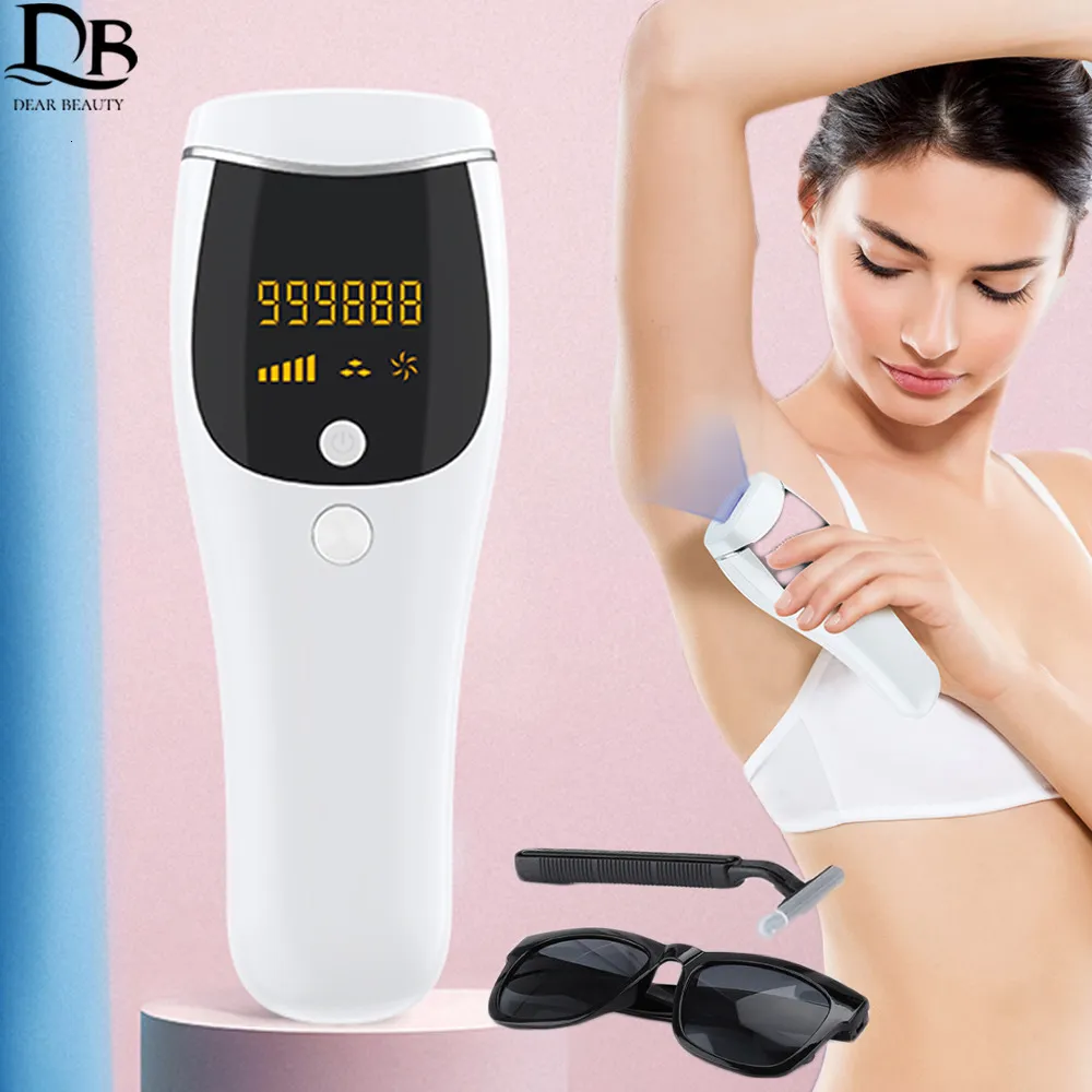 Epilierer 999999 Blitze IPL Laser Epilierer Haarentfernung Impulslicht Poepilator Dauerhafter schmerzloser elektrischer Körperhaarentferner 230508