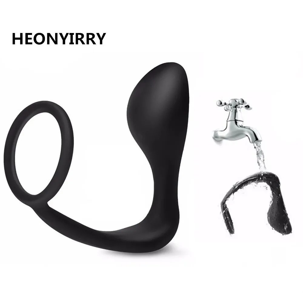 Anal Toys Male Prostate Massage Anal Plug Anal Silicone Prostate Stimulator Butt Plug Delay Ejaculation Ring Sex Toys for Men Gay Fetish 230508