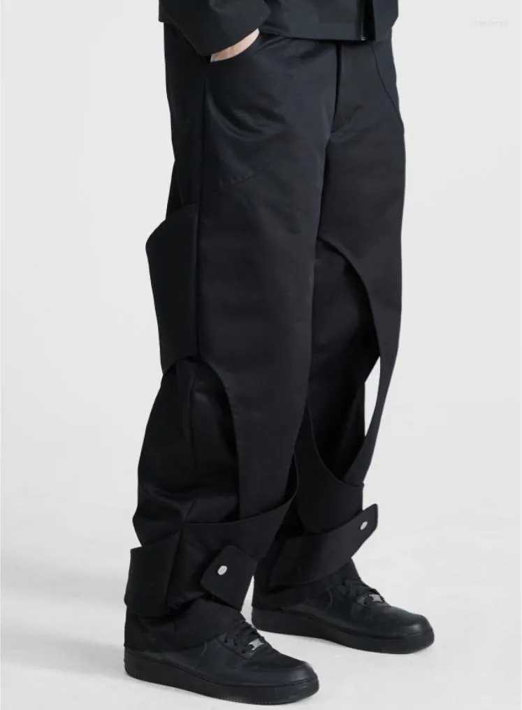 Pantalones para hombres 2023 Hombres Mujeres Ropa Estilista Moda Cintura bifurcada y envolvente simétrico Casual Tallas grandes Disfraces 27-46