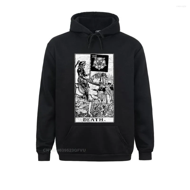 Mens Hoodies Men Hoodie Death Tarot Card Major Arcana Tune Telling