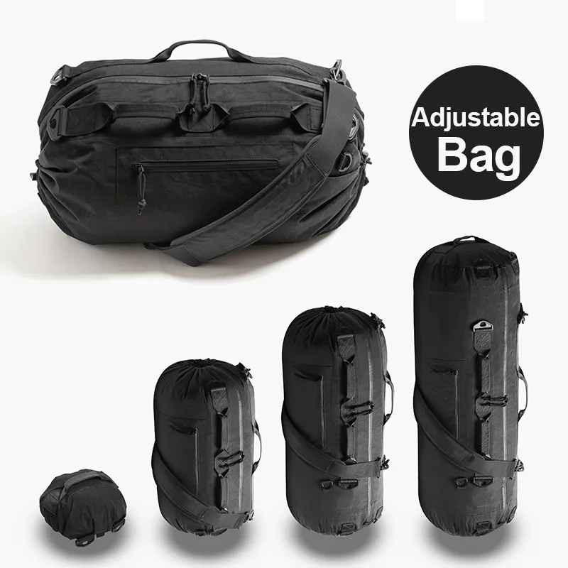 Bolsa de viaje plegable y ligera bolsa de lona, Negro -, Bolsa de viaje  plegable