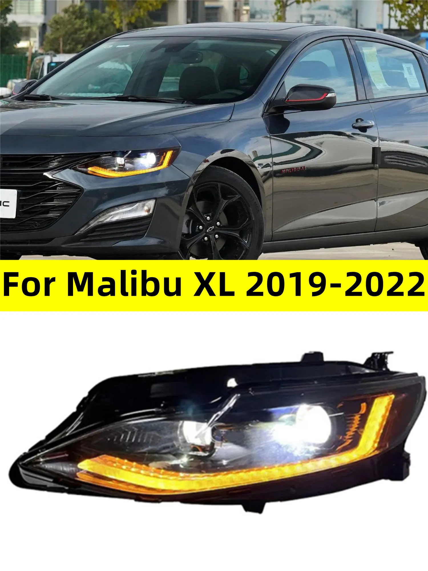 2024 Malibu XL LED Headlights Dual Beam Lens Projector, DRL, For A Striking  Front End Upgrade From Maxdo, $518.56 | DHgate.Com, image size:1500x2000