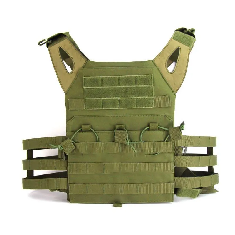 Giacche da caccia Tattico Militare JPC Gilet Molle Plate Carrier Body Armor Chest Rig Paintball Wargame Protettivo CS Leggero