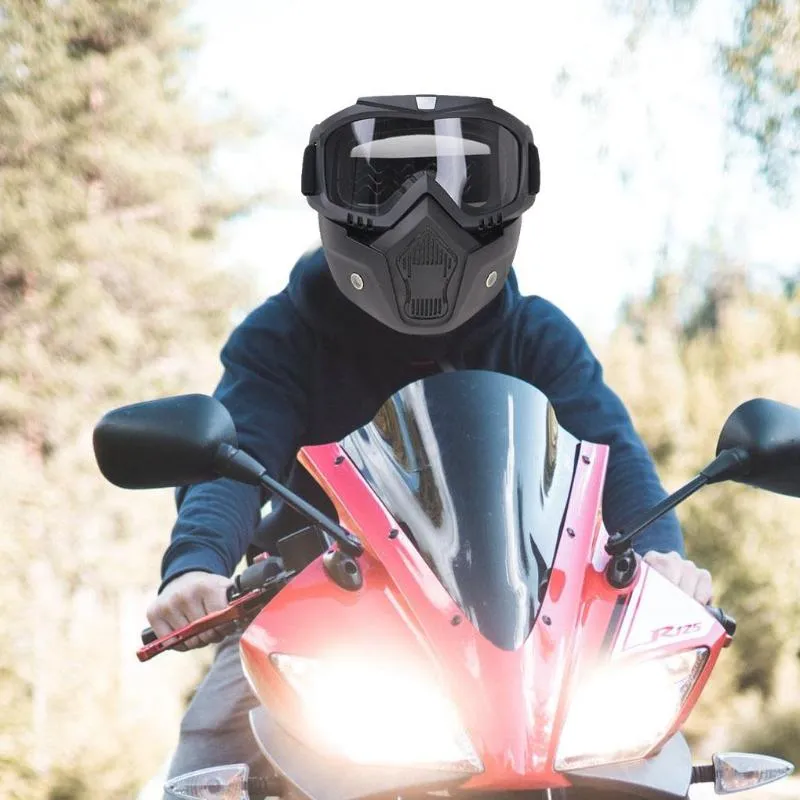 Casques de moto 1/2/3 cadeaux pour hommes accessoires casque visière  équitation réglable tête protecteur moteur fournitures Motocross thé
