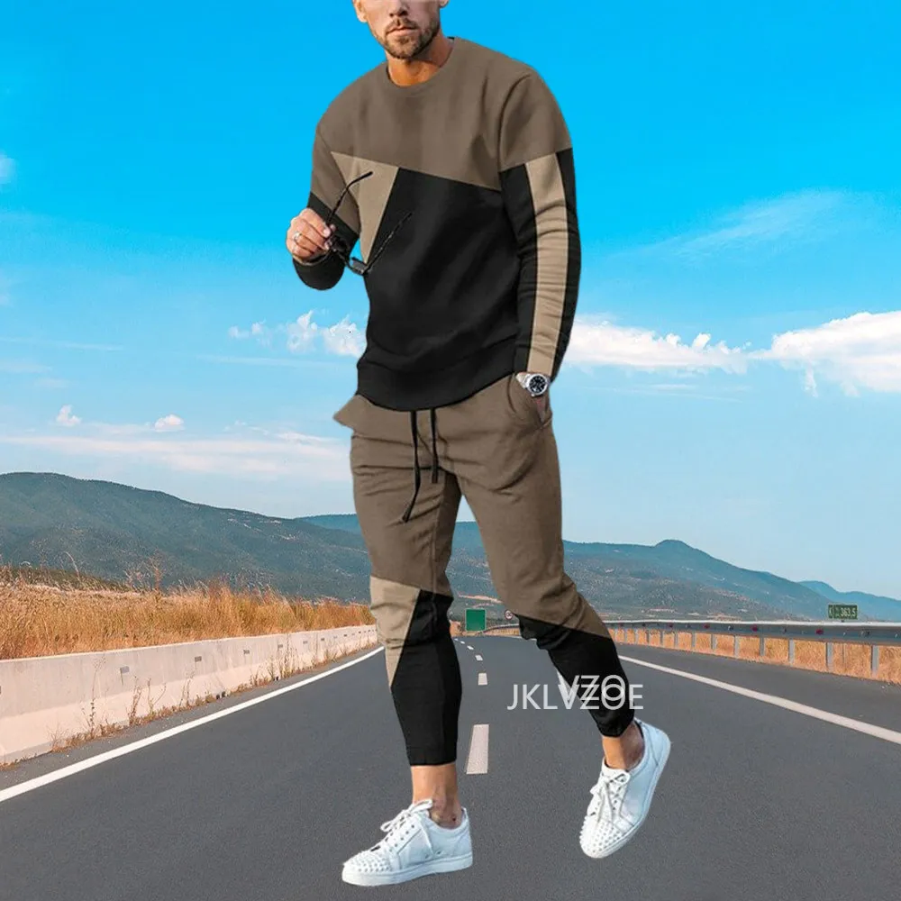 Mejor Precio En A Granel Survetements Pour Hommes Vetements Dete Mode Homme 3D Imprime Stripe T Shirt A Manches Courtes Pantalon Long Vetements Homme 2 Pieces Ensembles Hommes Survetement Ensemble 230...