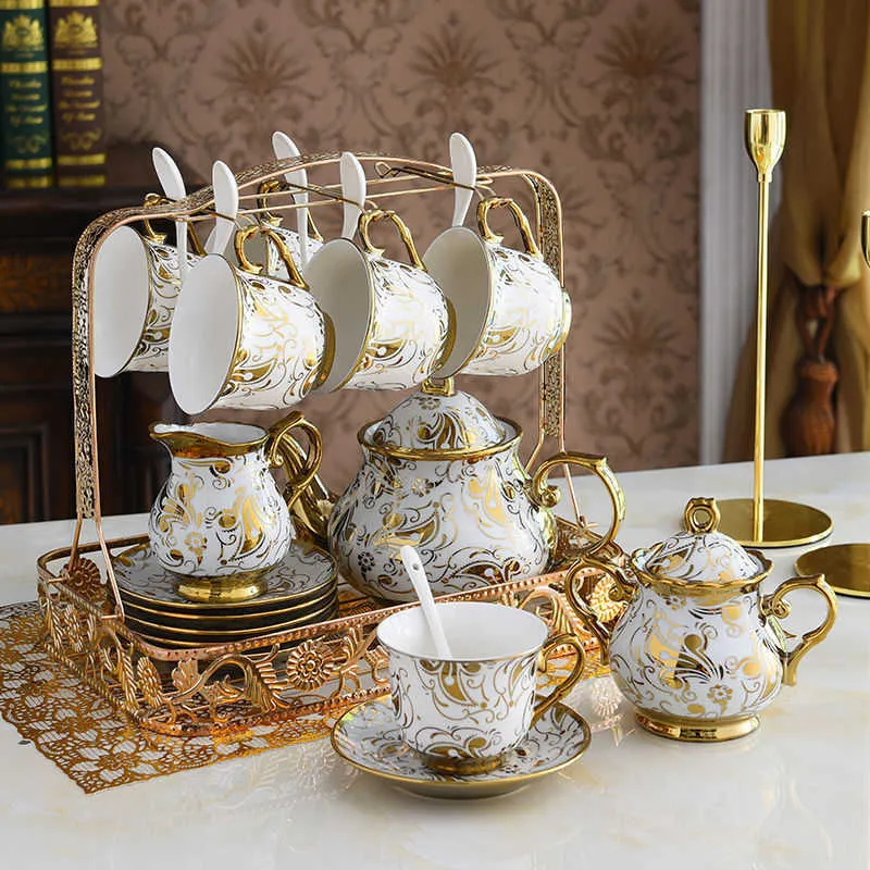 信頼への信頼 Nordic Noble Bone Coffee Pot Set Set With Ceramic Mug, Sauna 置物